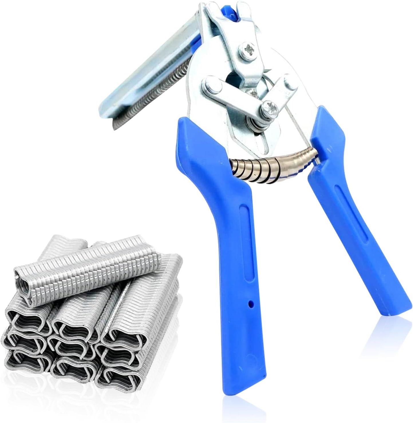 NASHARIA Hog Ring Pliers 2400 Pcs Hog Ring Pliers Kit Stainless Type M