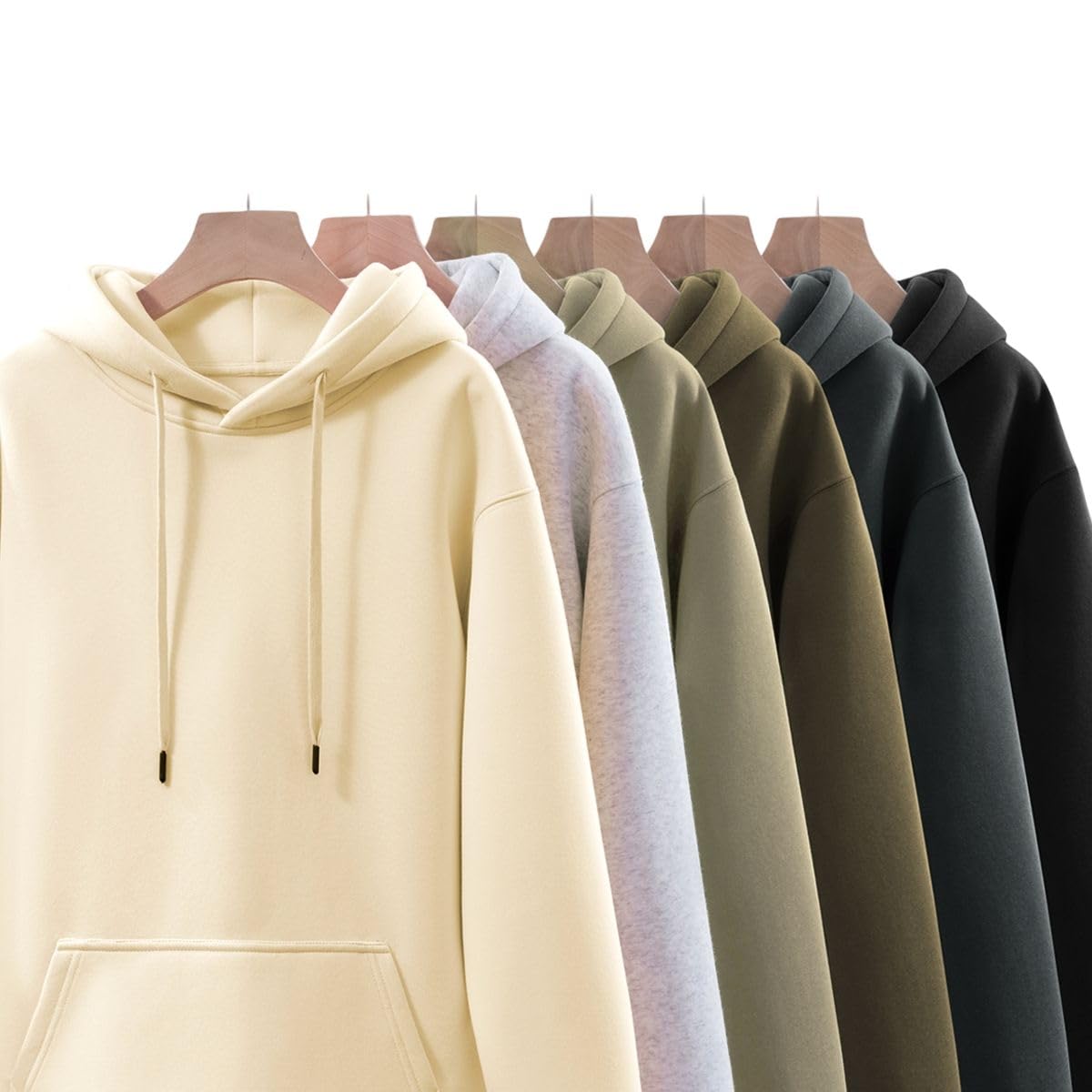Męska bluza z kapturem z nadrukiem w amerykańskim stylu casualowym, luźny krój, gruba bluza z kapturem z kieszeniami