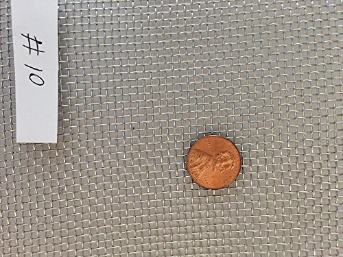 ASC Stainless Steel Mesh 304,#10 .025 Wire,Cloth,Screen,Woven Wire 12