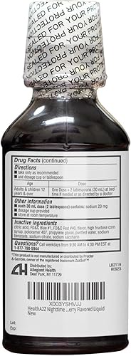 Miniatura 4 de HealthA2Z Ayuda para dormir nocturno  Difenhidramina 50 mg HCl 12 onzas líquidas  Acción rápida