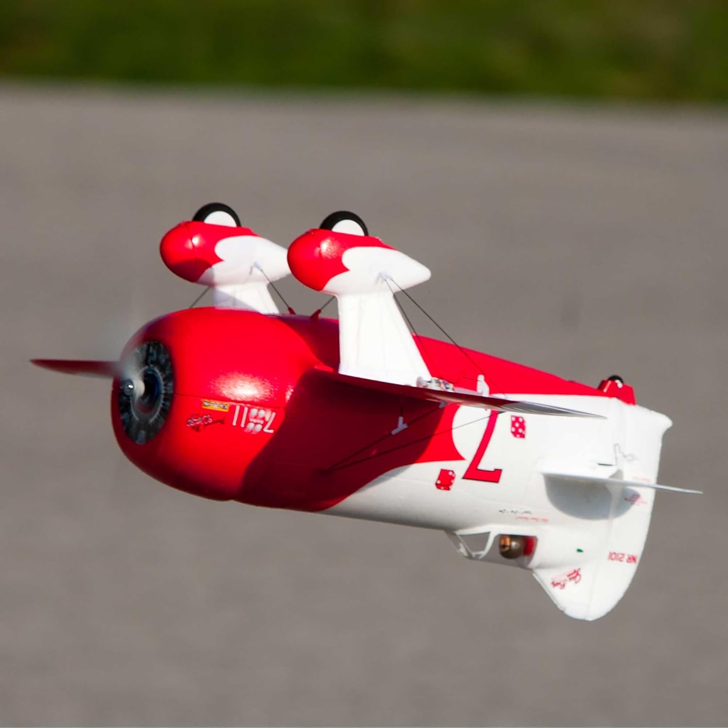 E-flite RC Airplane UMX Gee Bee R-2 BNF Basic (Transmitter, Battery and Charger Not Included) with AS3X and Safe Select, EFLU61500
