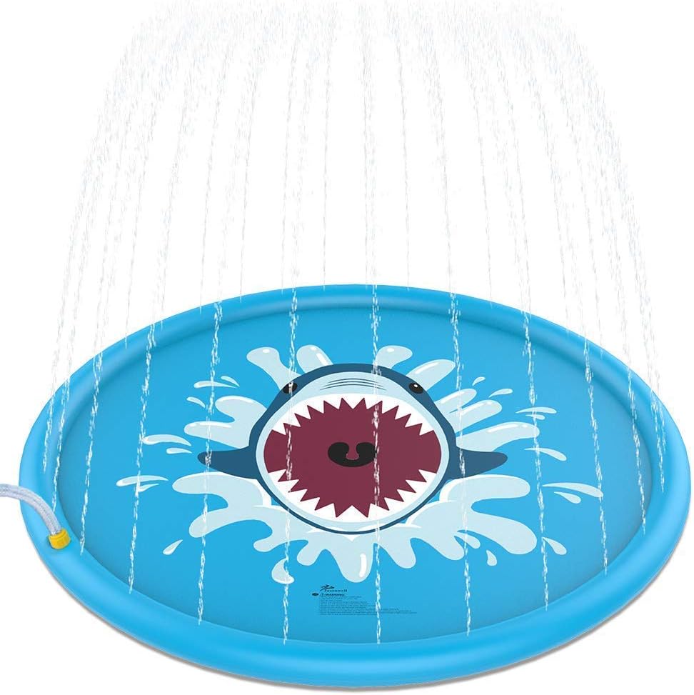 Nеw Dеаl Jasonwell Foldable Dog Pool Collapsible Dog Pet Pool Bathing Tub Kiddie Pool and Splash Pad Sprinkler for Kids Splash Play Mat 68 Outdoor Water Toys Bеѕt Cуbеr Mоndау 🔥 Jasonwell Foldable Dog Pool Collapsible Dog Pet Pool Bathing Tub Kiddie Pool and Splash Pad Sprinkler for Kids Splash Play Mat 68 Outdoor Water Toys