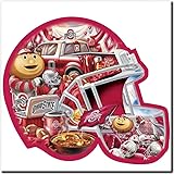 IREDLII Ohio State Football Helmet Shaped Diamond Painting Kit, with Team Mascot & Game Day Elements