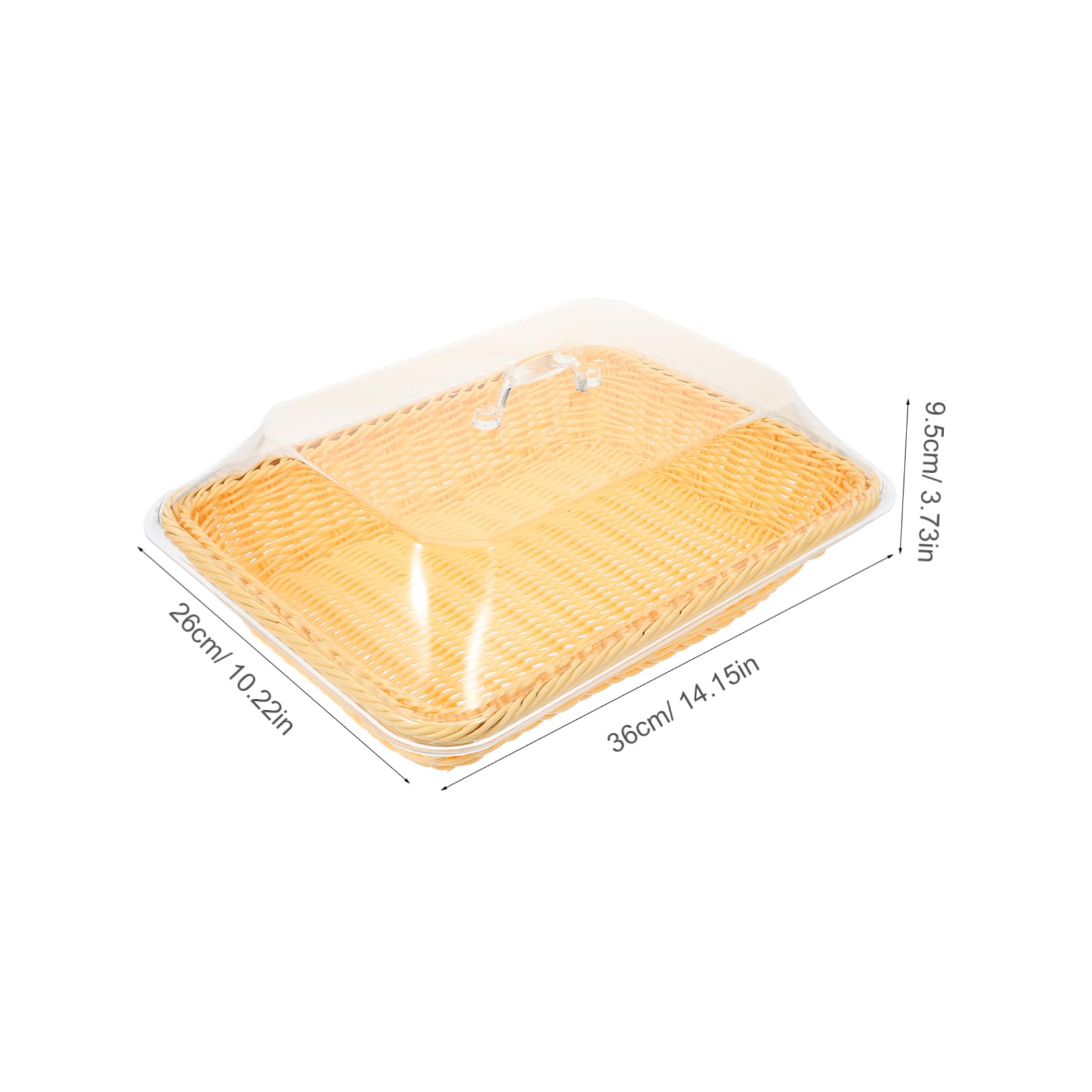 CONGARTENO Rattan Bread Basket Bread Baskets for Table Fruit Basket Trays Coffee Table Tray Storage Baskets Woven Storage Basket for Fruit Woven Basket Fruit Storage Basket Egg Basket Acrylic