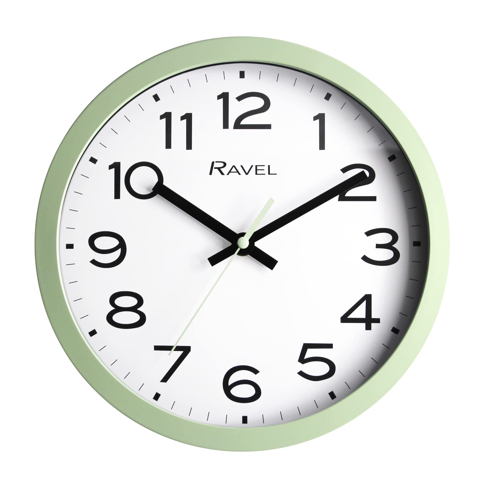 Ravel - Modern 25cm Wall Clock - Analogue Quartz - RWC.25.11 - Sage