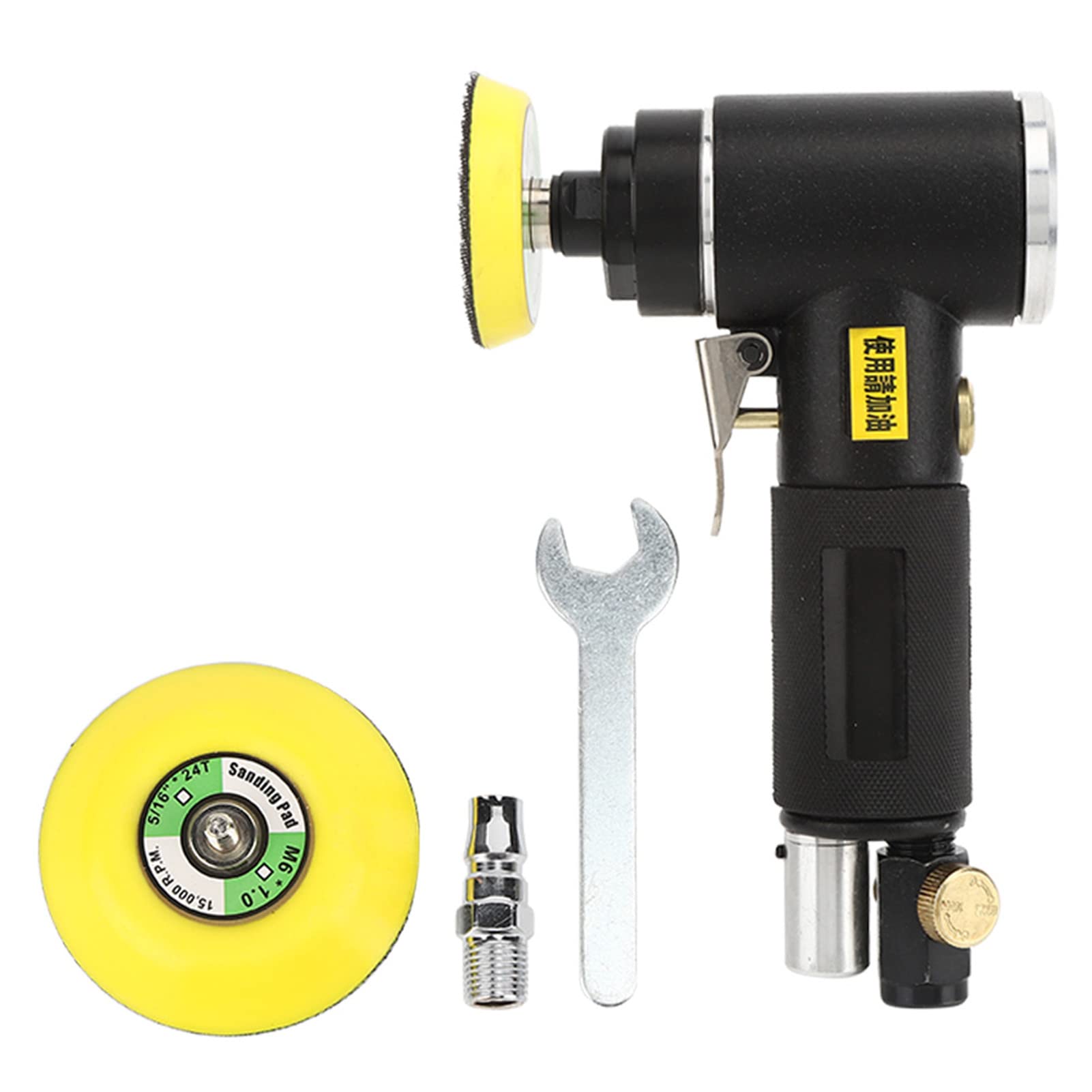 YC-2612 2inch/3inch Pneumatic Polisher with Small Diameter Grinding Disc, Light Weight, Easy, for Improved Durability