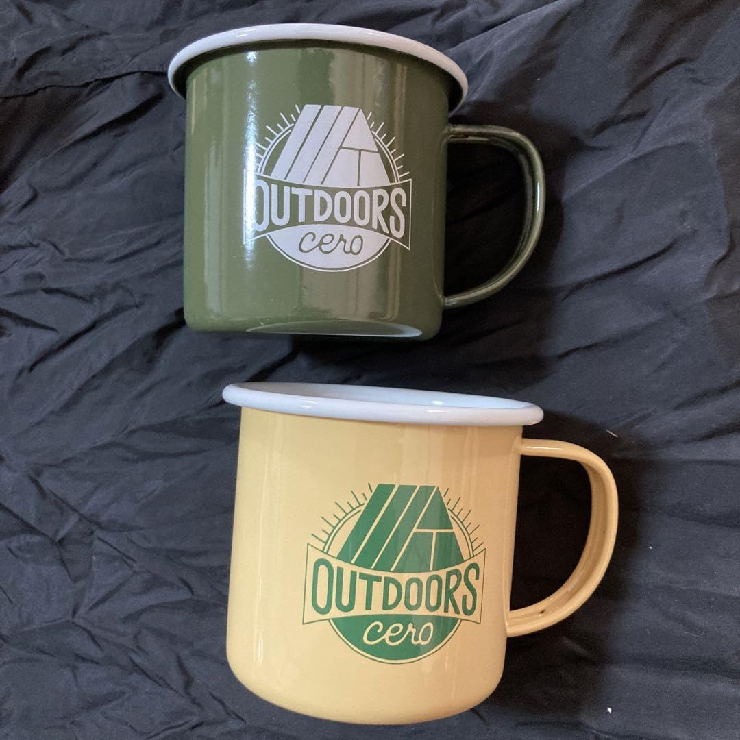 Amazon.co.jp: cero OUTDOORS グッズ ホーローマグカップ