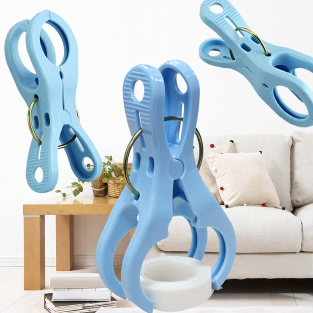 Plastic Windproof Rod Clip Clothespin, Strong Drying Clip and Clip Line Clip, Modern Design (Color : Multi-Colored)