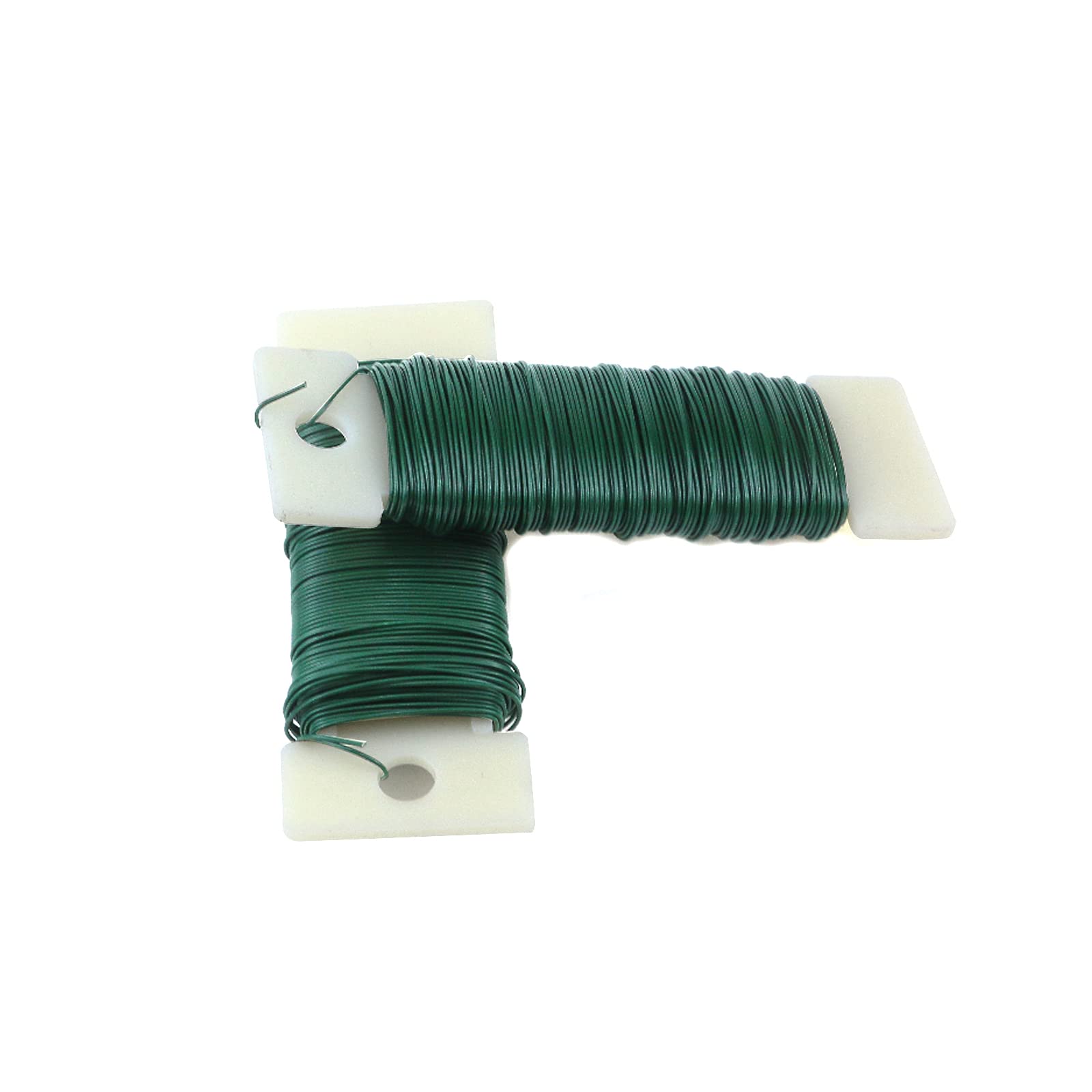 FarBoat Lot De 3 Rouleaux De Fil De Fer Recuit Flexible Pour Loisirs Créatifs, Bouquet, Arrangement Floral, Décorations De Mariage (fil De 0,6 Mm De Diamètre, 30,5 M De Long, Vert