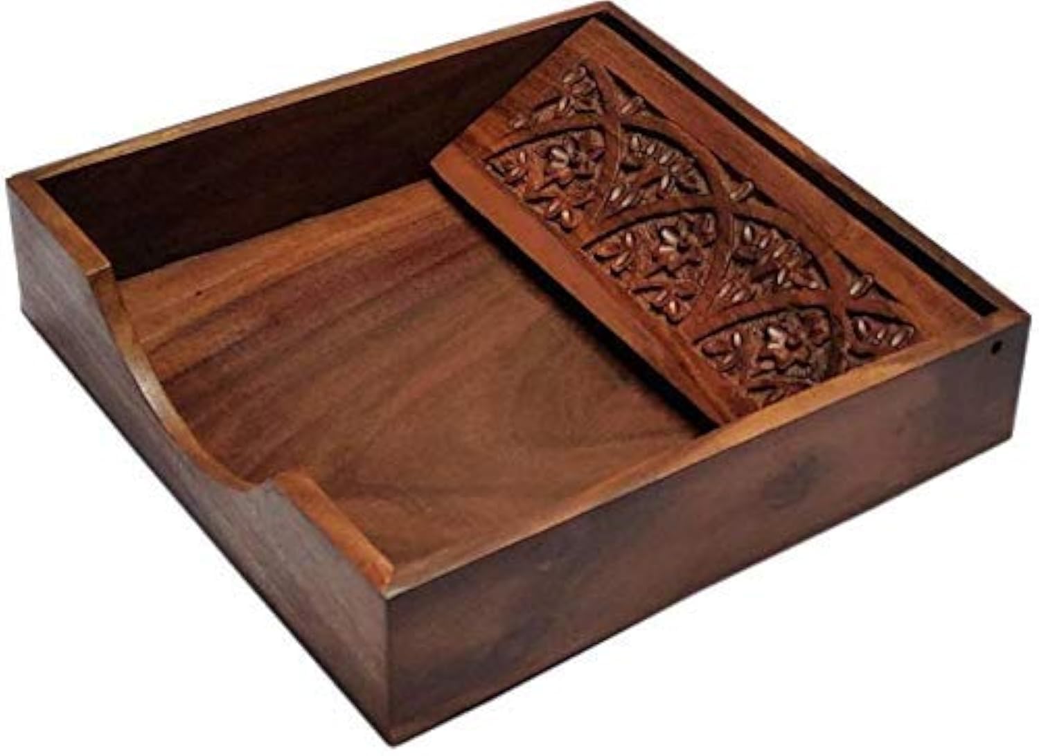 RGrandsons Rosewood Wooden Tissue Paper Rack/Napkin Holder Stand Square Rosewood 7.5 * 7.5 inch.. (Carving) (B07S371N4N) Amazon Price History, Amazon Price Tracker
