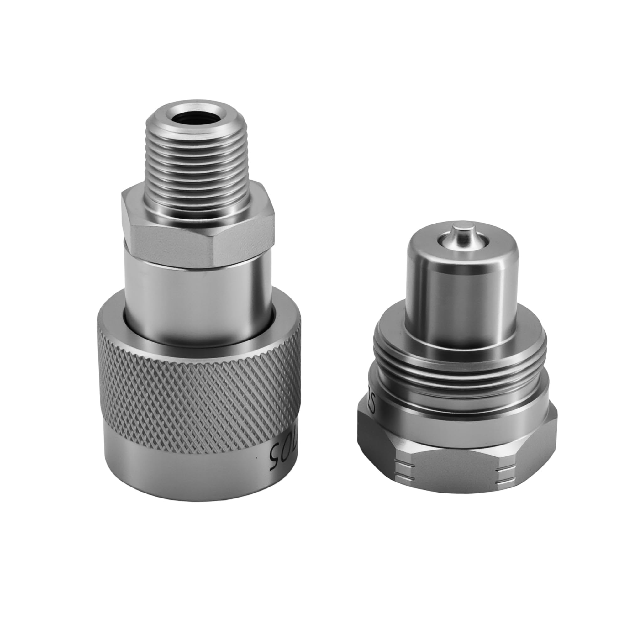 Hydraulisches Hochdruck-Schnellkupplungs-Set, 3/8 Zoll, 10.000 PSI, ersetzt Enerpac C-604, mit 2 Staubkappen