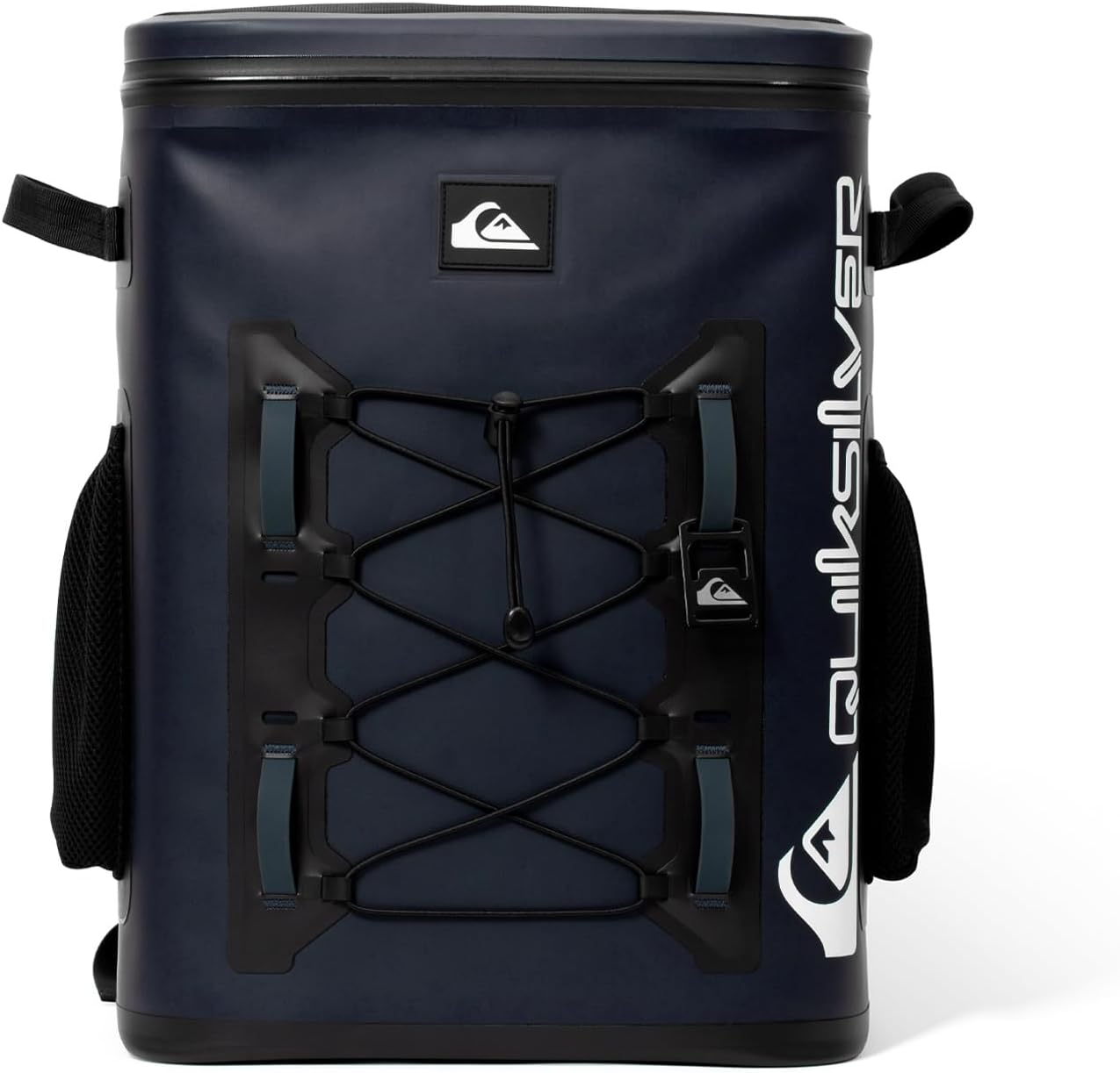 Quiksilver Welded Bungee Backpack Cooler, 30L/36 Cans, 48-72 Hours Insulation, Leakproof & Waterproof IPX7 Rated, Heavy-Duty 600D TPU, Adjustable Straps
