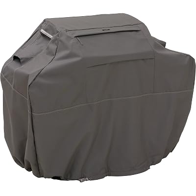 Classic Accessories Ravenna Water-Resistant 70 Inch BBQ Grill Cover, Dark Taupe