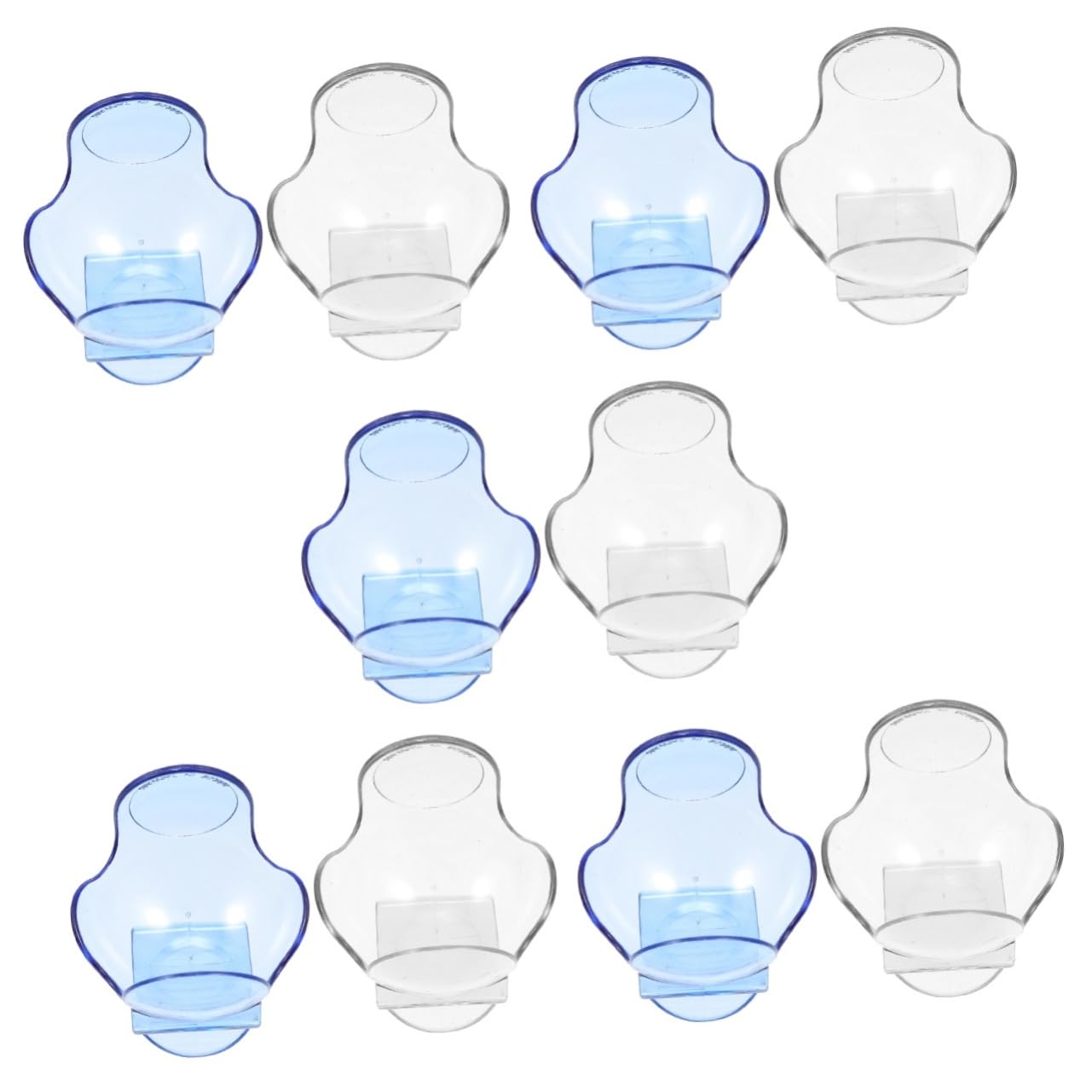 INOOMP 10 Pezzi Clip da Tennis Trasparente Clip in Vita da Tennis con Clip Porta Palline da Tennis Porta Tennis in Plastica Porta Tennis con Clip in Vita Forniture Portatile ABS