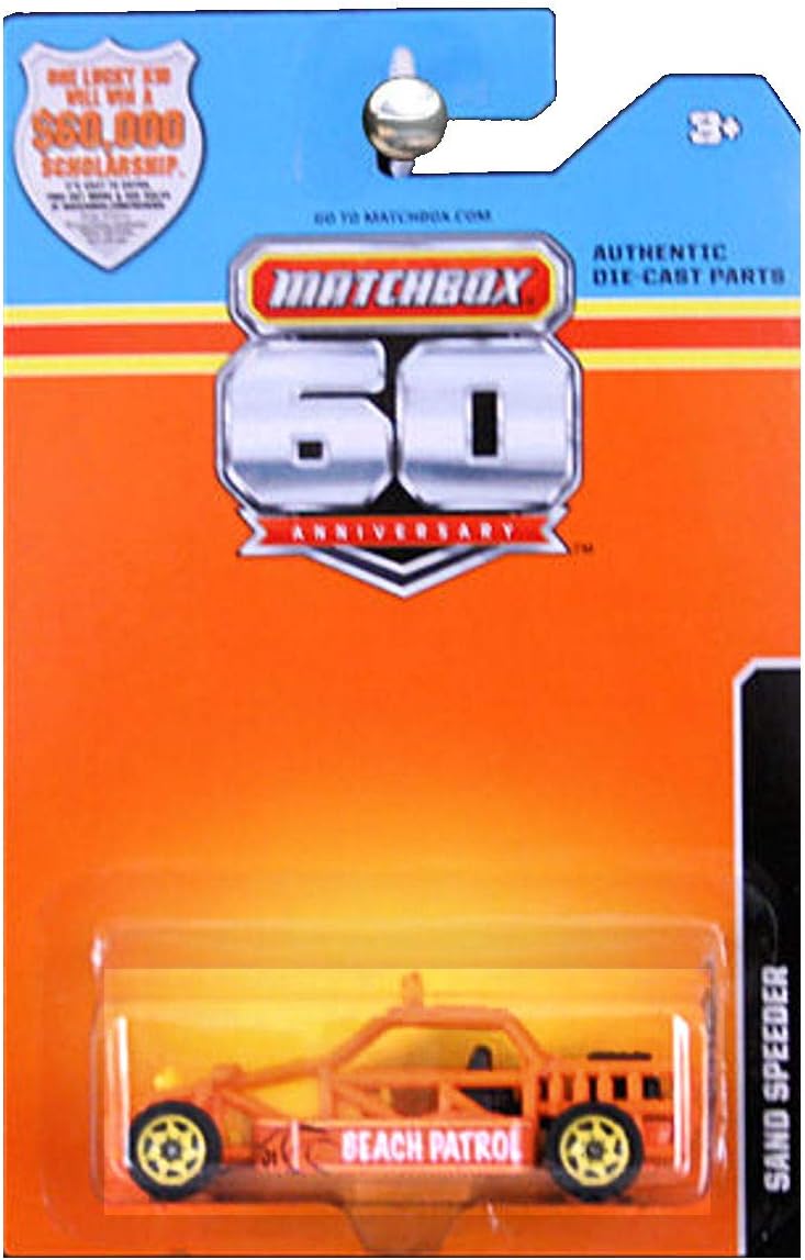 Matchbox 2013 60th Anniversary Walmart Exclusive Sand Speeder Dune Buggy Orange