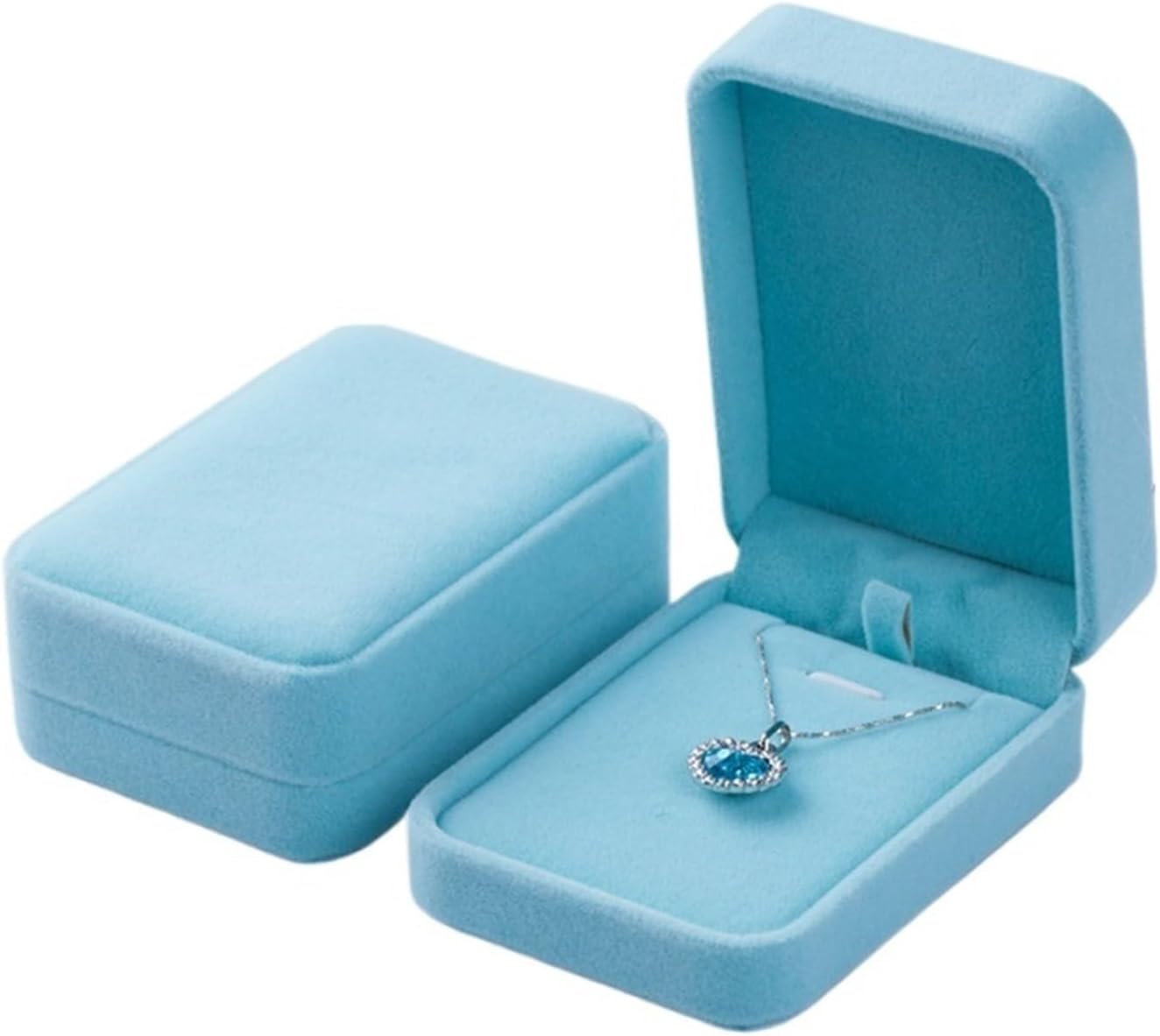 Jewelry Gift Box 10pcs 7x10cm Jewelry Box Necklace Organizers Storage Pendant Boxes Necklace Jewelry Packaging(Apricot)