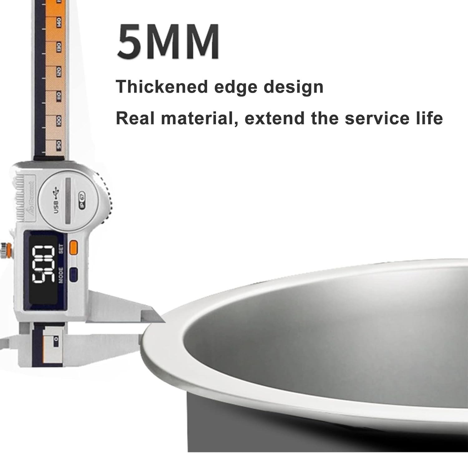 Silver Stainless Steel Sink Kitchen Round Sink Bar Sink Studio Sink Silver Faucet Coffee Corner Sink Complete Accessories/Silver/40Cm
