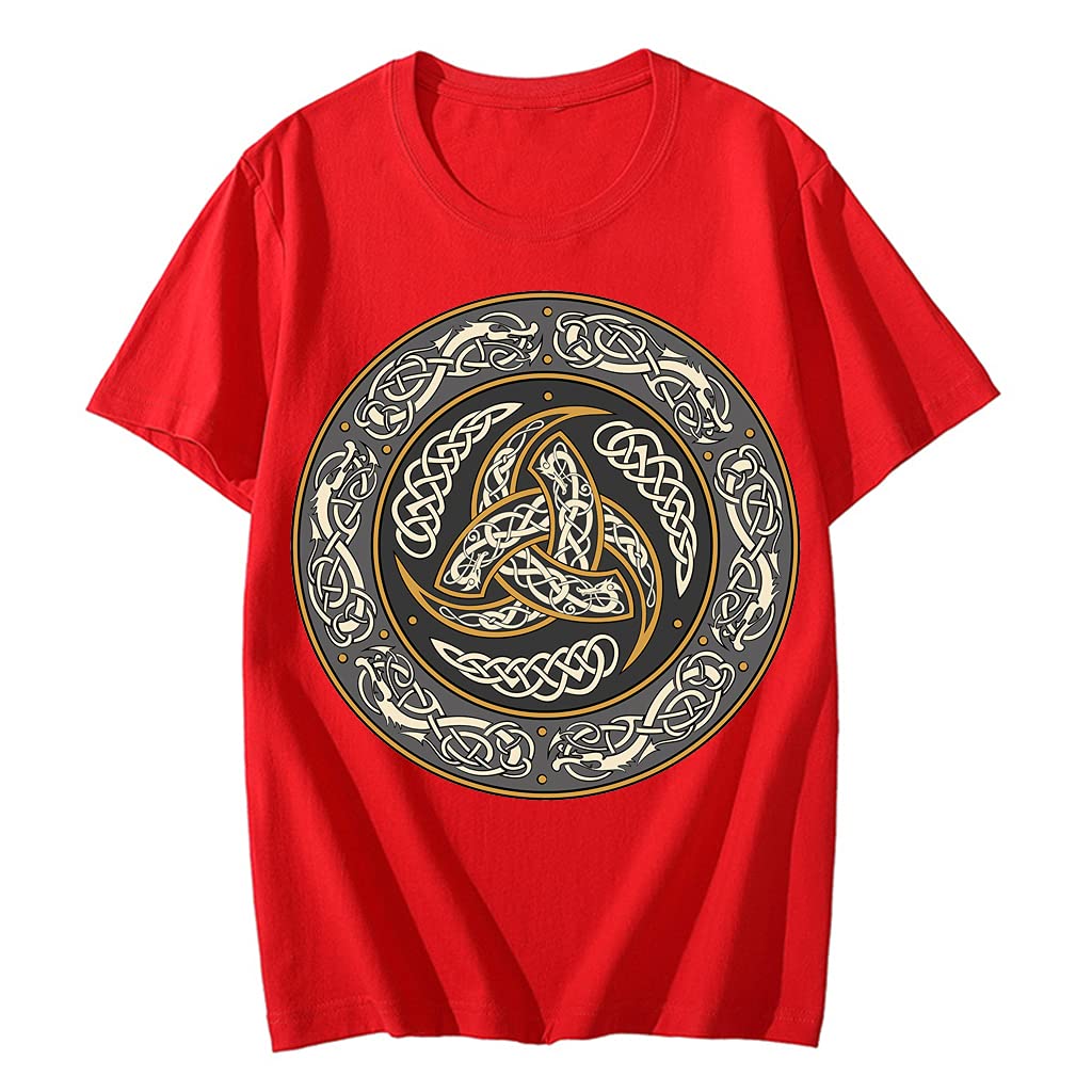 T-shirt Norse Viking 100% coton pour éviter la transpiration avec style grâce à l'imprimé 3D