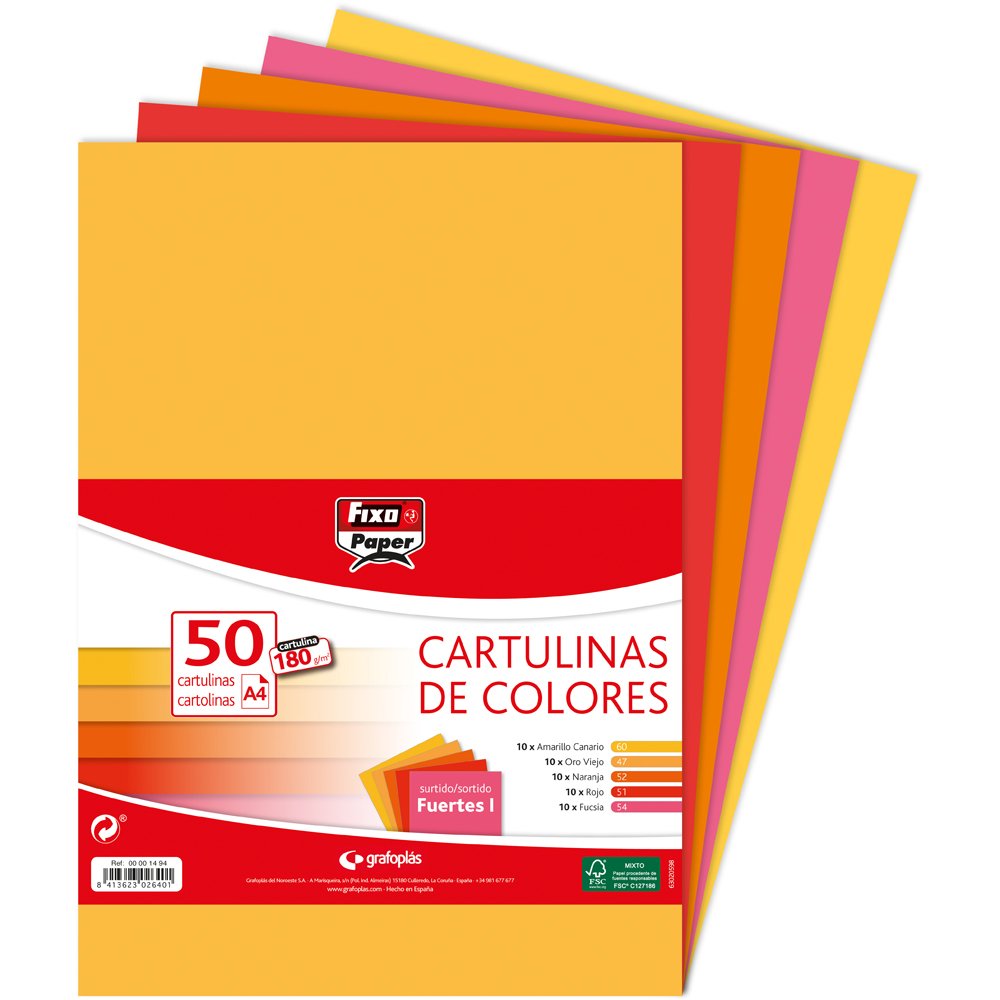 Fixo Paper 11110470 - Pack de 100 – Cartulina blanca A4, 180g — view 92