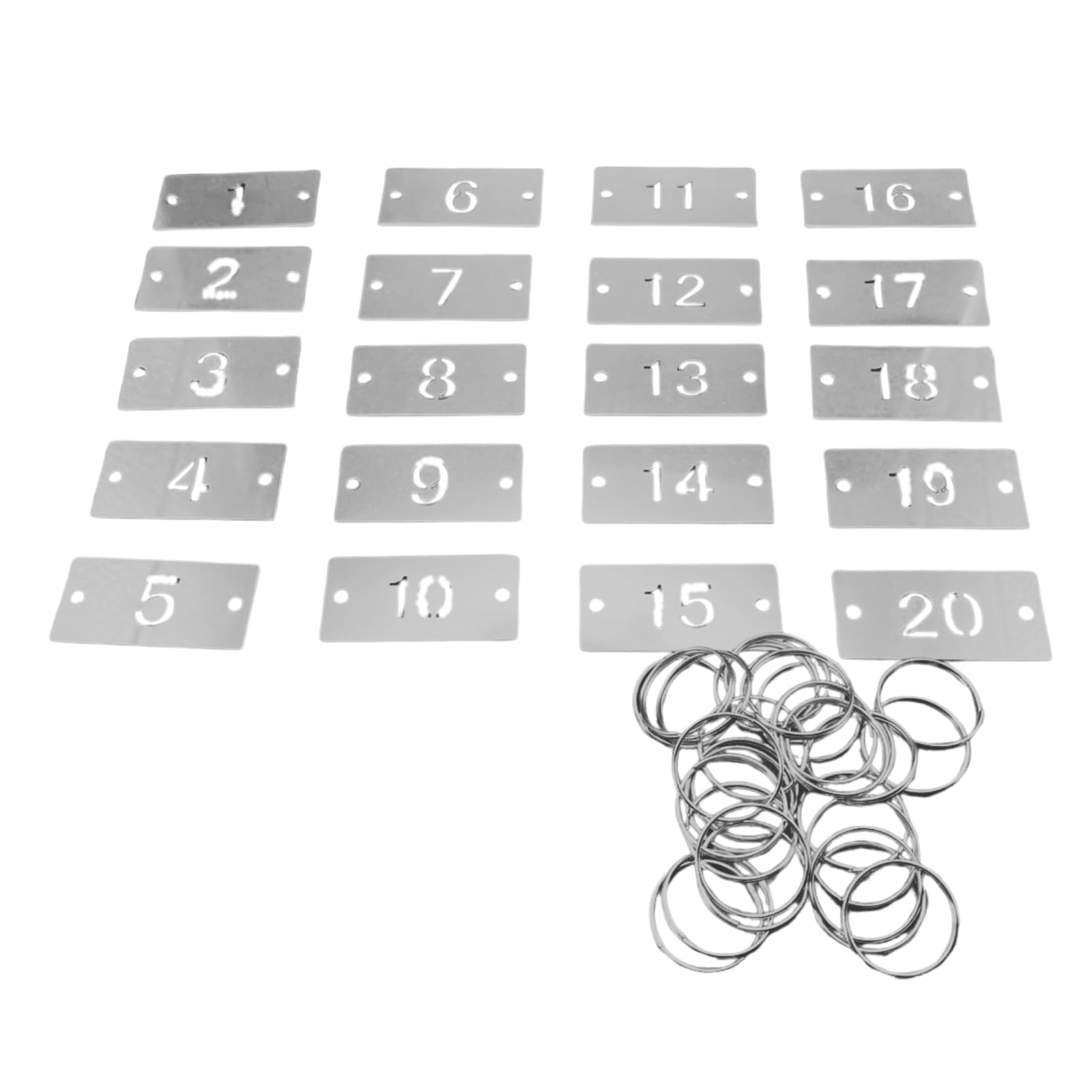 Amazon | S.T.S.G 番号タグ ドア 両穴対応 ステンレス 両面 番号札