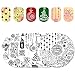 BORN PRETTY 5Pcs Nail Art Stamping Plate New Year Christmas Holiday Celebration Snowflake Manicure Print Template Image Plate