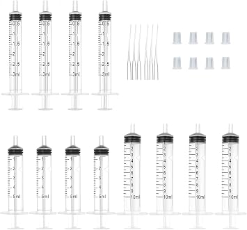 Glue Syringe, Epoxy Syringes, Glue Syringe for Woodworking,Wood Glue Syringes for Paint, Ink, Woodworking, Perfume, Resin and Craft with Caps