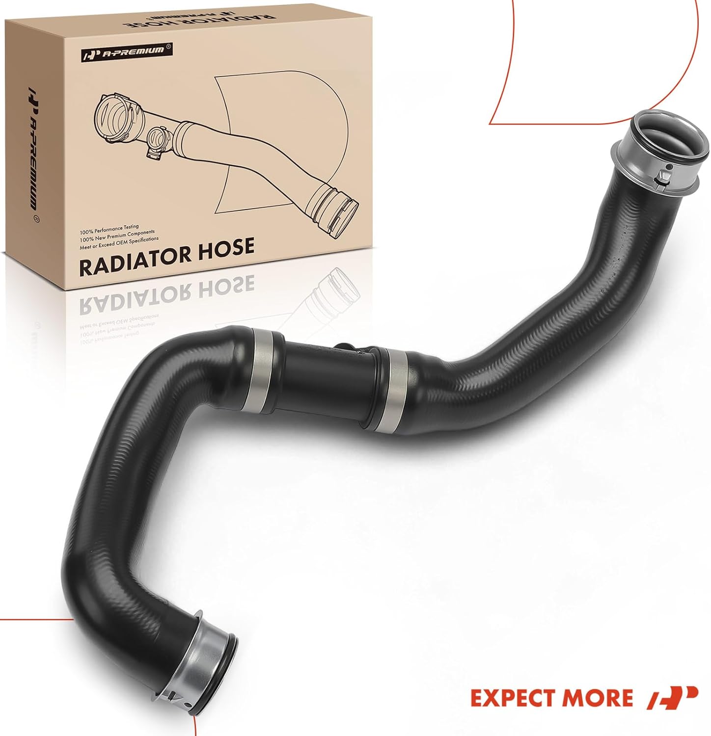 A-Premium Lower Radiator Coolant Hose Compatible with Mercedes-Benz W204 Series C300 2013, C350 2012-2013, W212 Series E350 2012-2013, X204 Series GLK350 2013, 3.5L