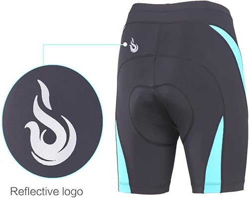 Miniatura 5 de beroy Pantalones cortos de ciclismo transpirables para mujer, pantalones cortos de ciclismo con almohadilla de gel 3D