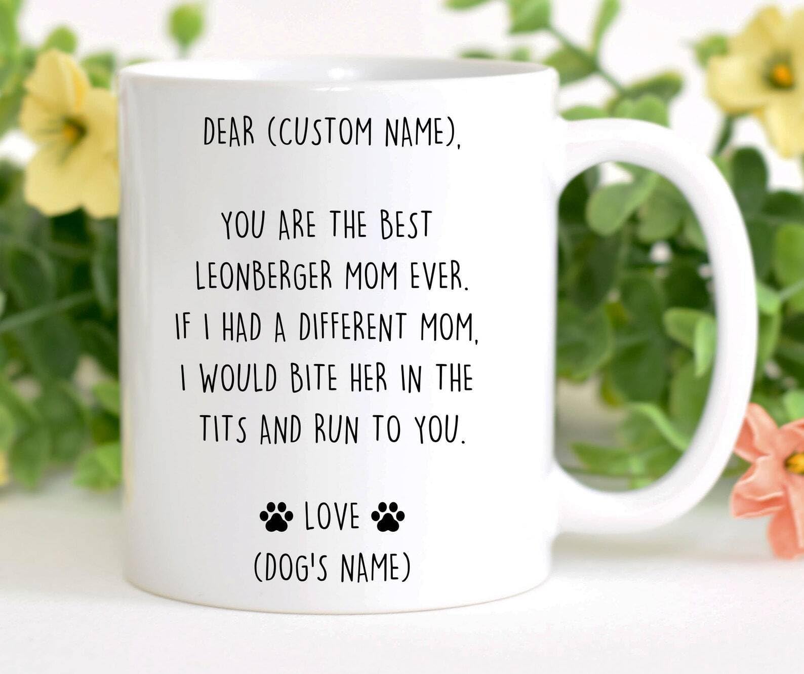 Leonberger Mug Best Leonberger Gift Funny Mug for Leonberger Mom Leonberger Gift Printed Coffee and Tea Ceramic Mug- 11OZ Ceramic Coffee Mug