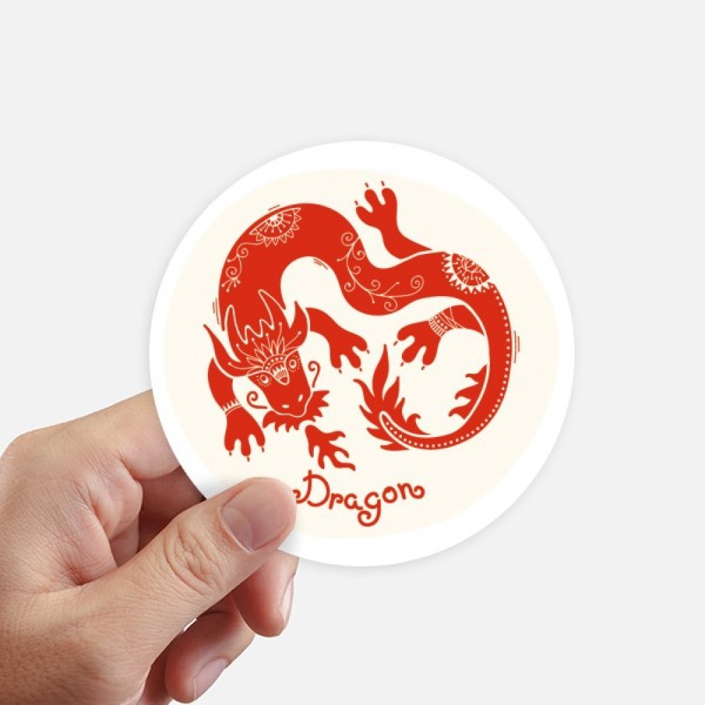 Autocollants Dragon Chine 10cm pour éviter la confusion des valises et décorer vos murs