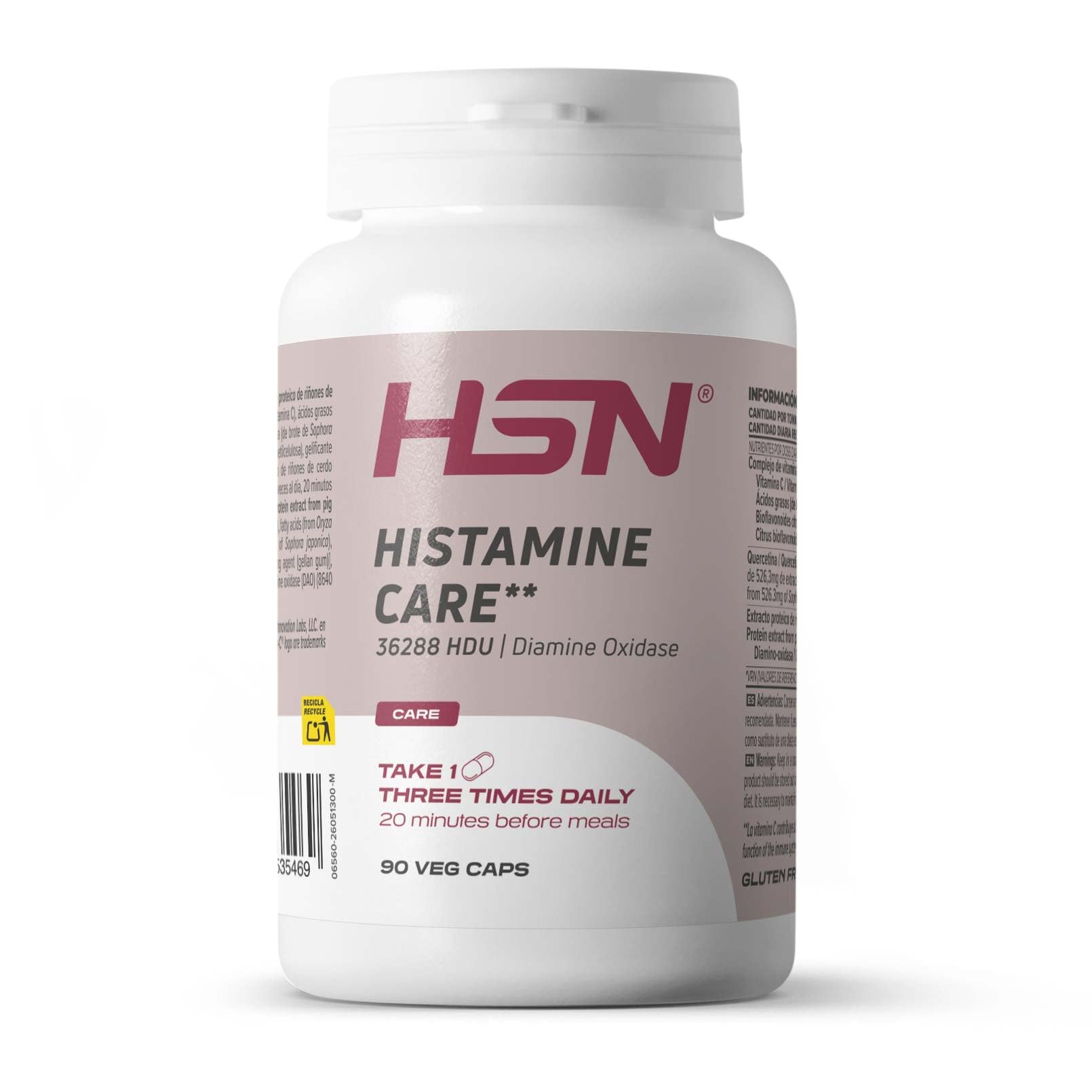 HSN Histamine Care - 90 Cápsulas Vegetales