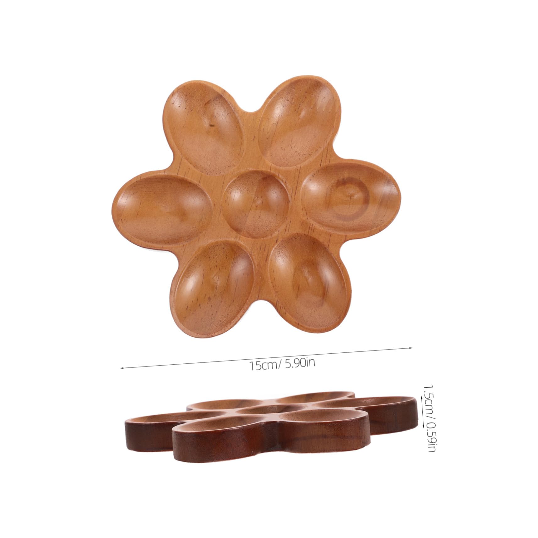 SOLUSTRE Egg Rack for Counter Wooden Egg Holder Tray Organizing Tray Storage Box Countertop