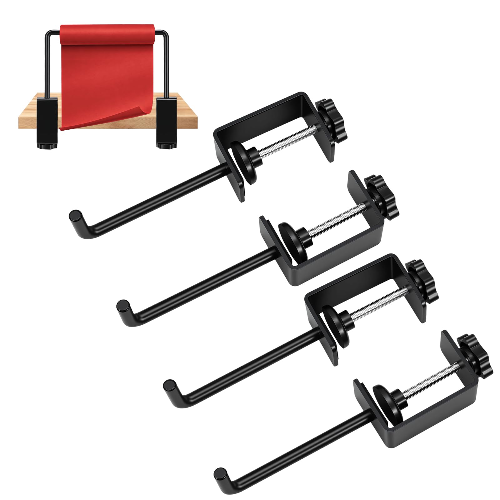 Photo 1 of 2 Set Craft Paper Roll Holder Tabletop Dispenser Suitable for Any Table from 0-1.8” and Roll of Paper Up to 7” Thick Dispenser Suitable for Painting or Craft Packaging