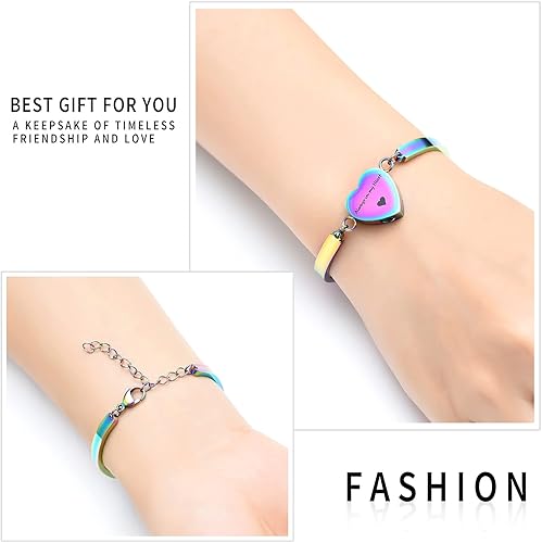 Miniatura 3 de Alway in My Heart - Pulsera de cremación para cenizas, joyería de cremación en forma de corazón, Metal