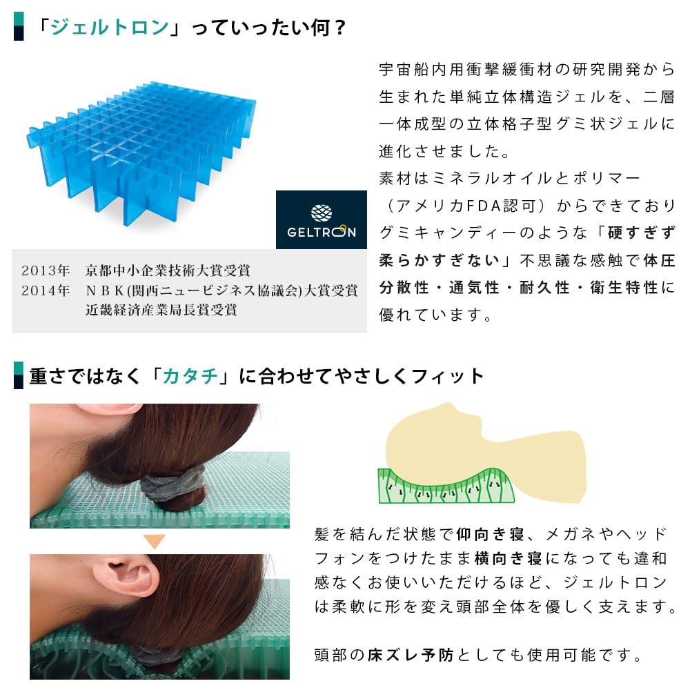Amazon｜ジェルトロン 枕 【正規品】 GELTRON 「Myz α マイズアルファ