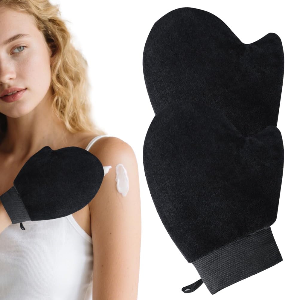 Self-Tanning Application Mitt 2-Pack – Tan Mitt for Self-Tanning & Body Care | Reusable Cosmetic Tools for Face & Body​