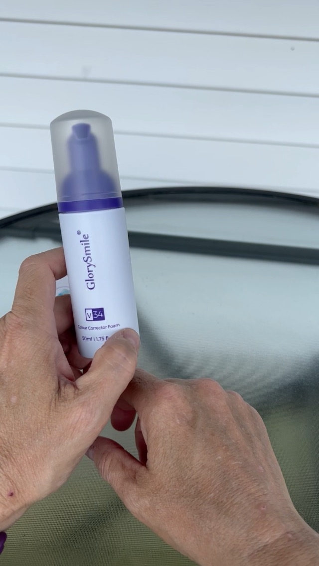 Watch GlorySmile Purple Teeth Whitening Foam Review on Amazon Live