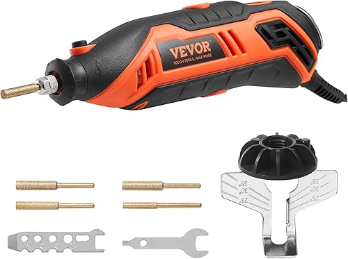 VEVOR Kit de afilador eléctrico de motosierra, afilador de hoja de cadena de sierra de mano eléctrico de 35000 RPM, herramienta profesional de 6