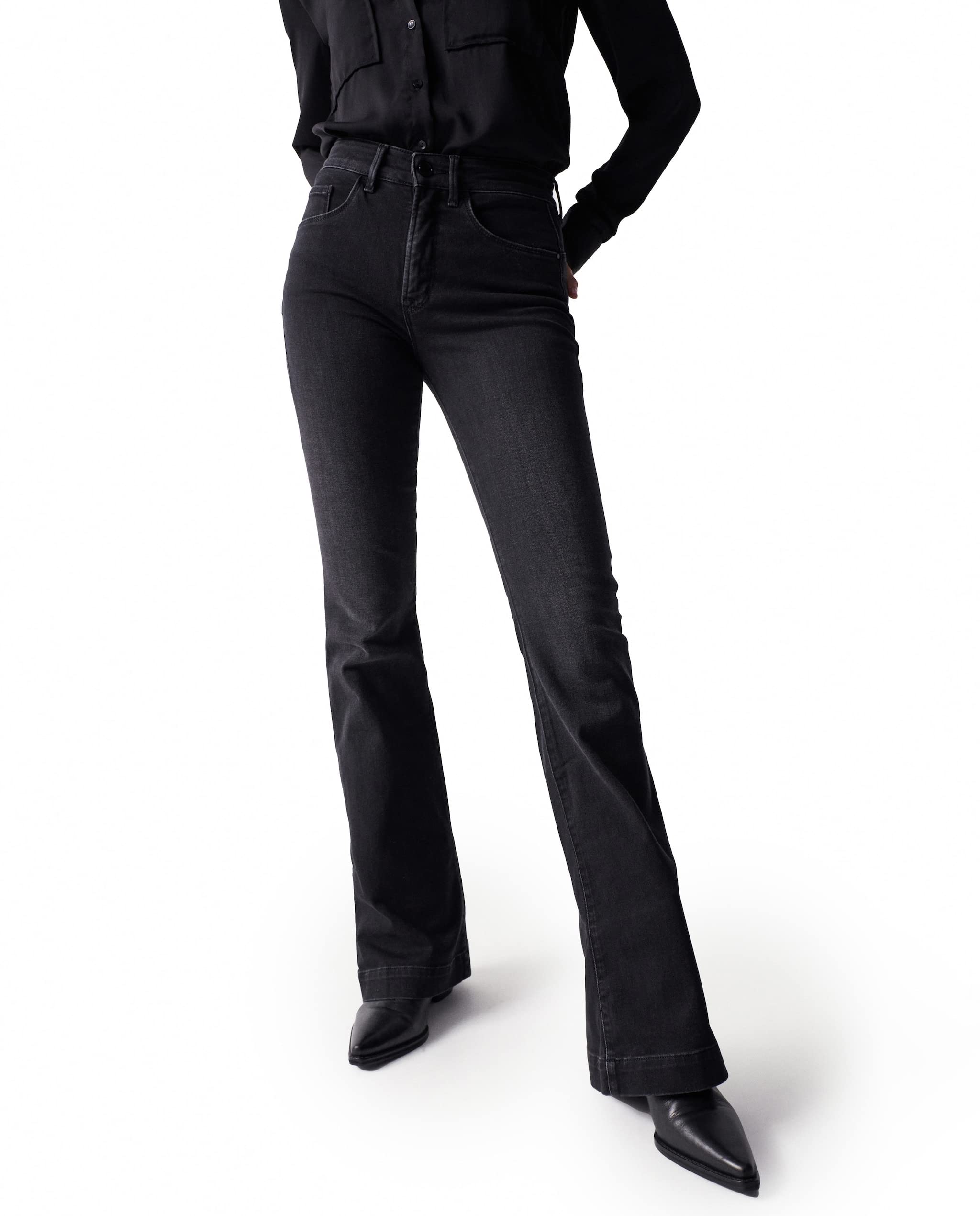 Salsa Jeans Women's Noir Push In Flare Jeans Faith