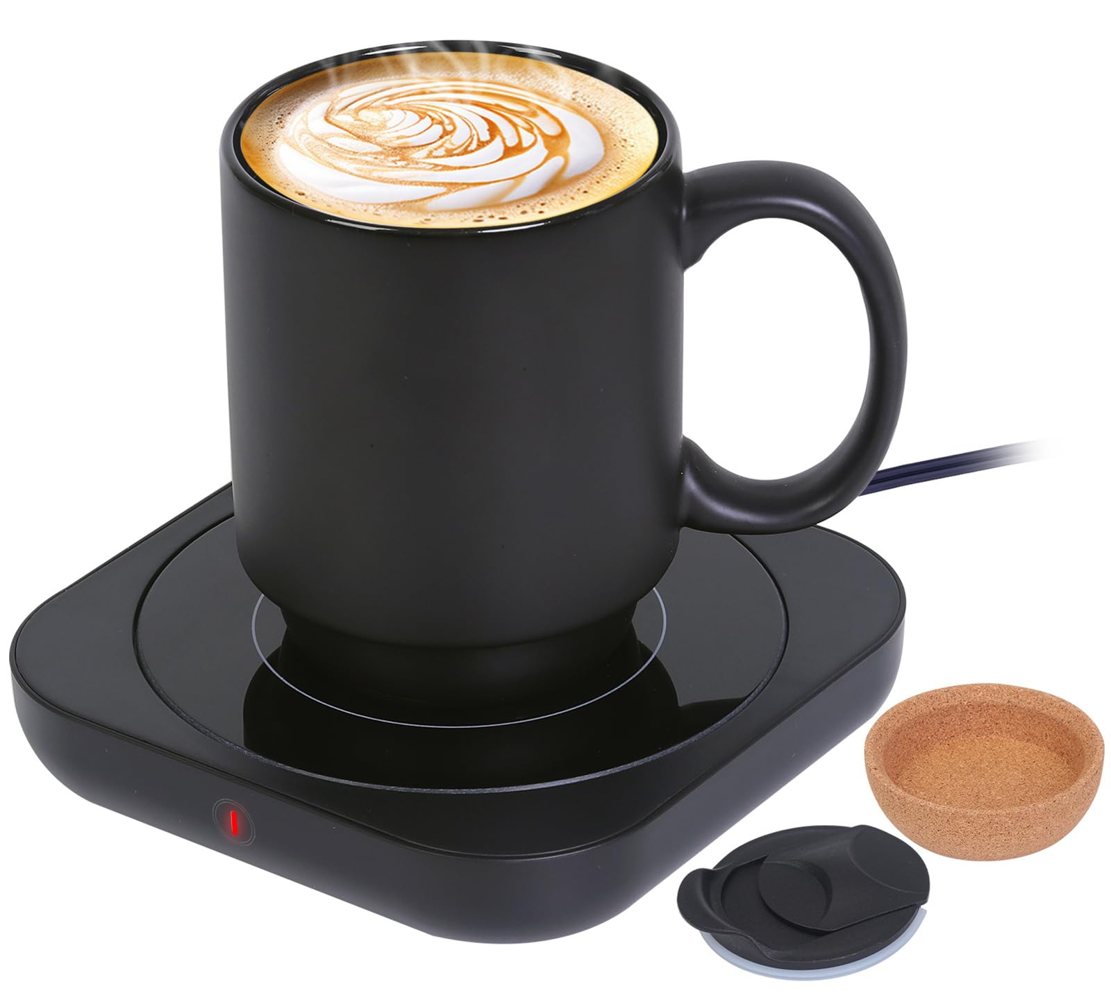 Coffee Mug Warmer Mug Set for Desk Electric Coffee Cup Warmer with Ceramic Mug Smart Heated Coffee Mug