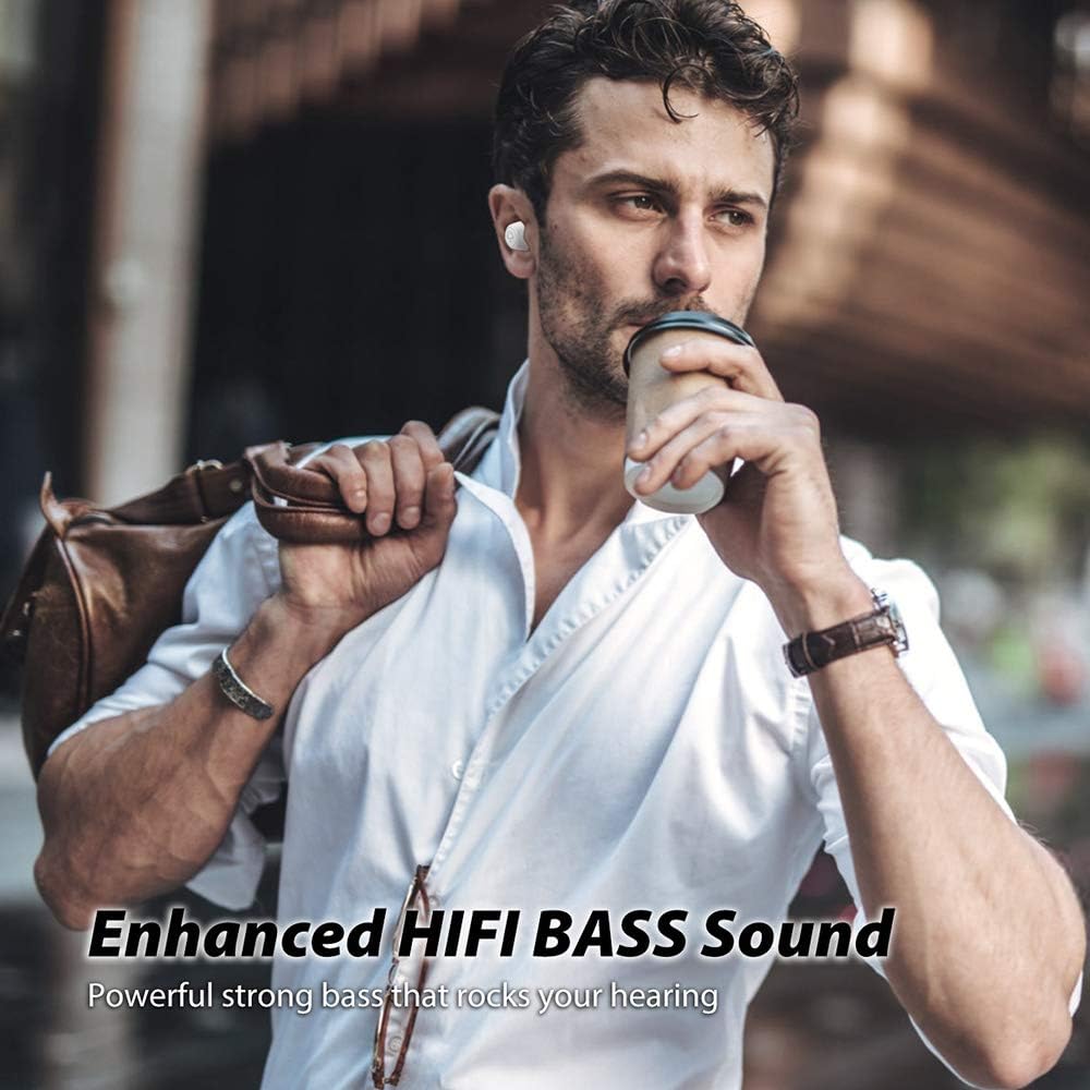 Black Friday Sale 2022 Wireless Earbuds,Chisana Bluetooth Headphones Extreme Subwoofer Bass,Bluetooth Earbuds for Stable Connection,Instant Pairing and Dual Microphones,Suitable for Workout, Running, Gym (White2) Flash Deals - 80% OFF Wireless Earbuds,Chisana Bluetooth Headphones Extreme Subwoofer Bass,Bluetooth Earbuds for Stable Connection,Instant Pairing and Dual Microphones,Suitable for Workout, Running, Gym (White2)