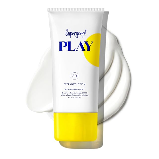 Supergoop PLAY Everyday SPF 30 Lotion 5 5 oz - Broad Spectrum Sunscreen - Water Sweat Resistant Body