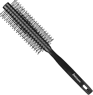 Midazzle Premium Round Hair Brush | Styling, Detangling and Grooming for Men and Women | Straightens & Detangles Curly Hairs | Reduces Hair Breakage and Promotes Hair Growth | Best Hair Brush for All Hair Types (MIHB0043)