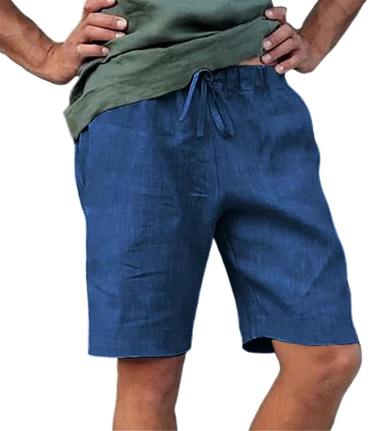 Men's Cargo Pocket Casual Shorts Hiking Drive Durable Utility Stretch Shorts