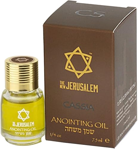 Miniatura 60 de Aceite de unción de incienso y mirra de Israel, botellas de aceites espirituales sagrados de Jerusalem Blessed, hechas a mano con ingredientes