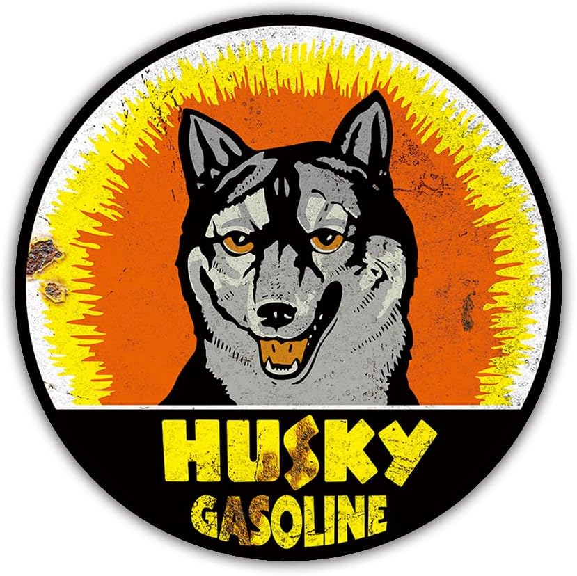 Miniatura 7 de 6 letreros metálicos redondos de estilo vintage, letreros reproducidos a gasóleo, 11.8 pulgadas de diámetro