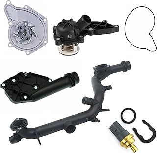 1set Cooling System Kit Engine Coolant Thermostat Kit 06E121018B 06E121111M 06E121168B for A5 A4 Quattro Cabriolet Q5