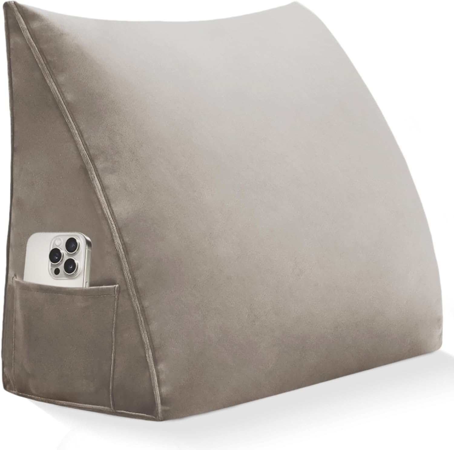 Wedge Pillow Headboard Reading Pillow Triangular Backrest Support Pillow for Sitting in Bed Positioning Support Pillow for Sofa Daybed Removable Cover