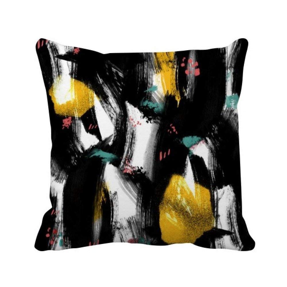 Coussin Graffiti Art multicolore de 40 x 40cm avec motif illustration carrée et oreiller insert
