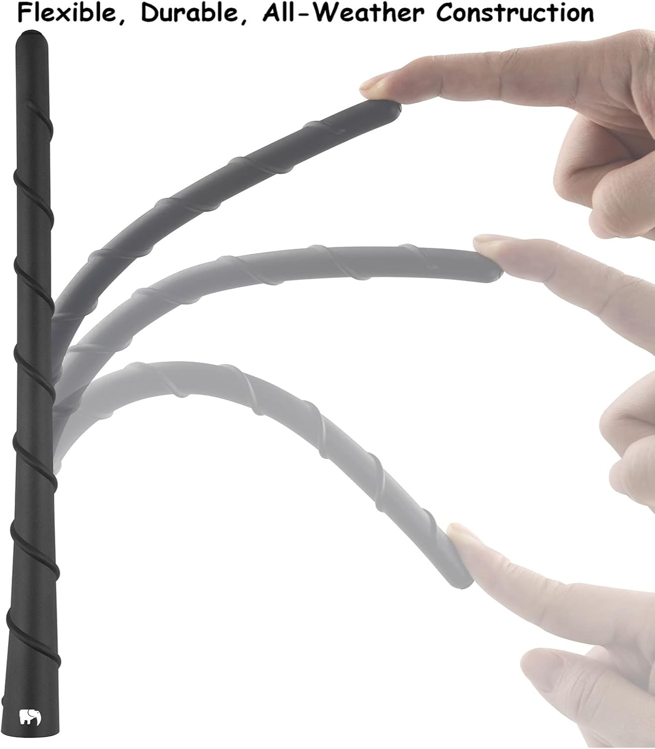 ONE250 8" inch Spiral Flexible Copper Core Antenna, Compatible with Suzuki - Grand Vitara (2001-2023), Swift (2002-2024), SX4 (2002-2018), Liana (2002-2019) - Designed for Optimized FM/AM Reception